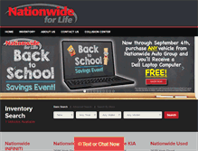 Tablet Screenshot of nationwideauto.com